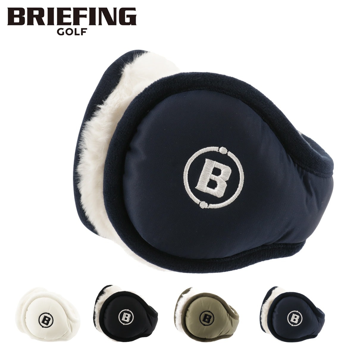 BRIEFING ブリーフィング ゴルフ イヤーマフ BRG243F05 保温 防寒 スポーツ イヤーウォーマー 耳あて 耳当て WHITE