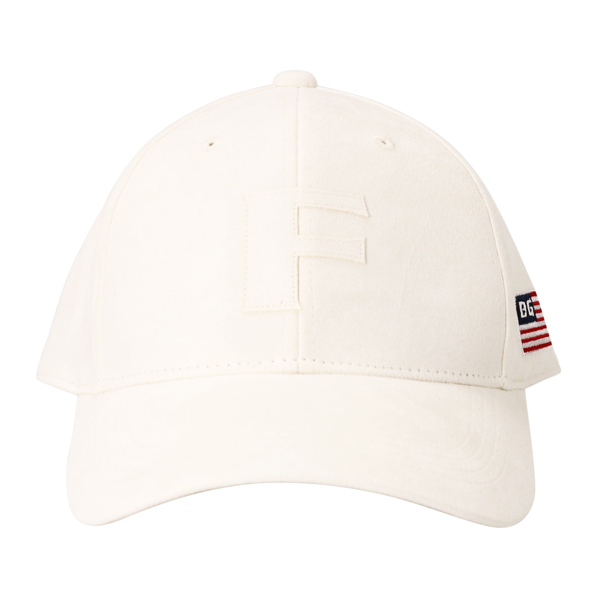 BRIEFING ブリーフィング ゴルフ 帽子 キャップ スエード メンズ BRG243M89 SUEDE INITIAL CAP スウェード サイズ調節可能 スポーツ アウトドア IVORY