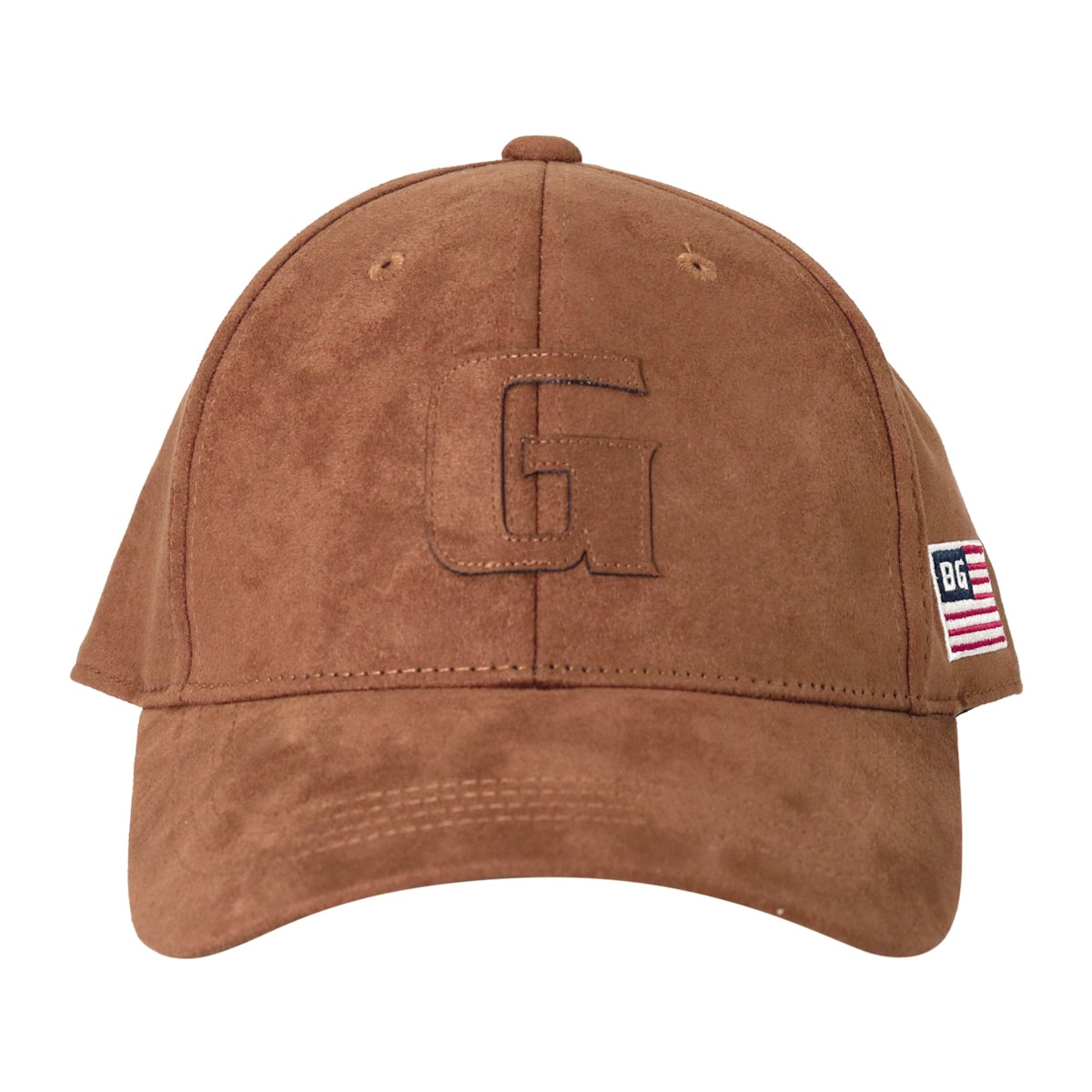 BRIEFING ブリーフィング ゴルフ 帽子 キャップ スエード メンズ BRG243M89 SUEDE INITIAL CAP スウェード サイズ調節可能 スポーツ アウトドア BROWN