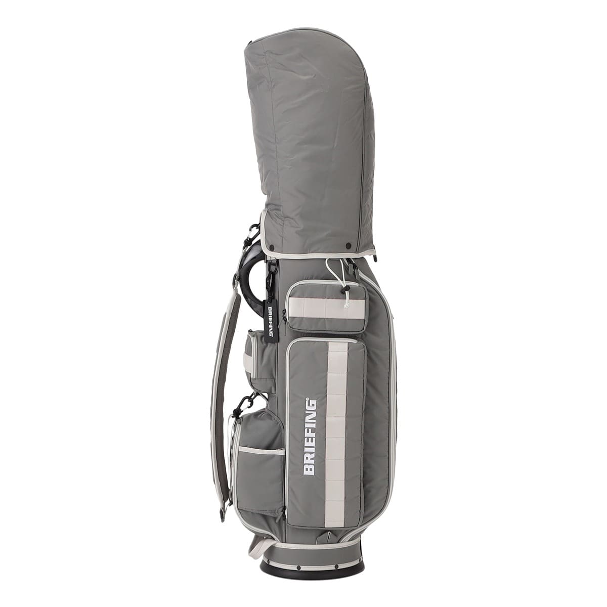 BRIEFING ブリーフィング ゴルフ キャディバッグ CR-6 #03 自立式 8.5型 5分割 46インチ対応 CSシリーズ 軽量 BRG251D01 GOLF CS SERIES CR6 L.GRAY