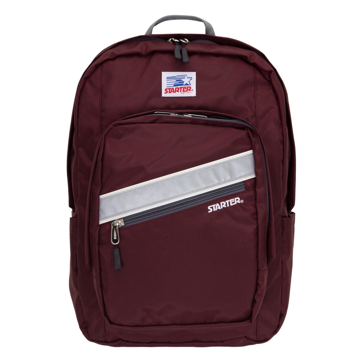 STARTER スターター リュック BS200727 21-18 リュックサック デイパック バックパック ナイロン メンズ レディース ラウンドファスナー 耐水 軽量 ワイン