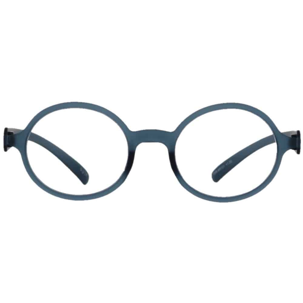 by n バイエヌ リーディンググラス UV99%カット ブルーライト45％カット ラウンド マットカラー マットネイビー