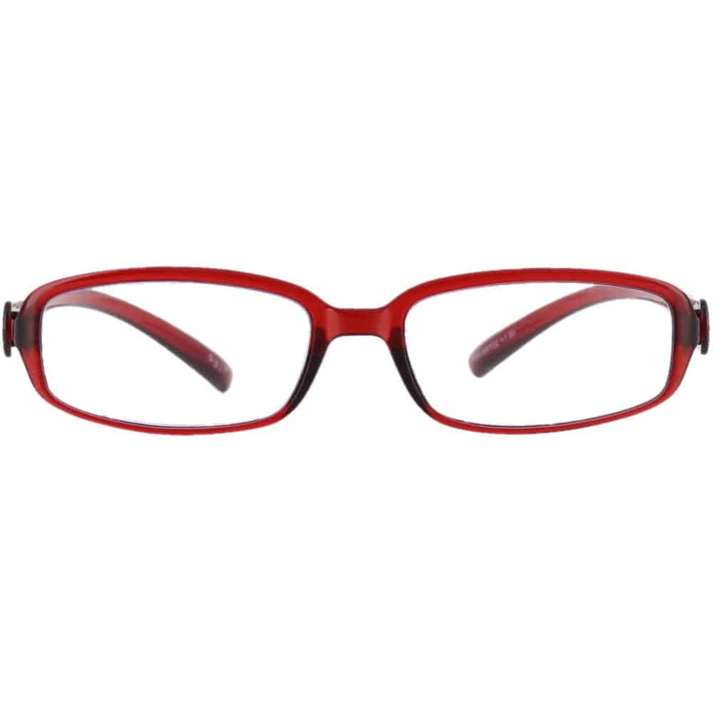 by n バイエヌ リーディンググラス UV99%カット ブルーライト45％カット スクエア シャイニーカラー シャイニーダークレッド