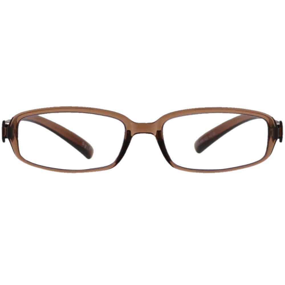 by n バイエヌ リーディンググラス UV99%カット ブルーライト45％カット スクエア シャイニーカラー シャイニーブラウン