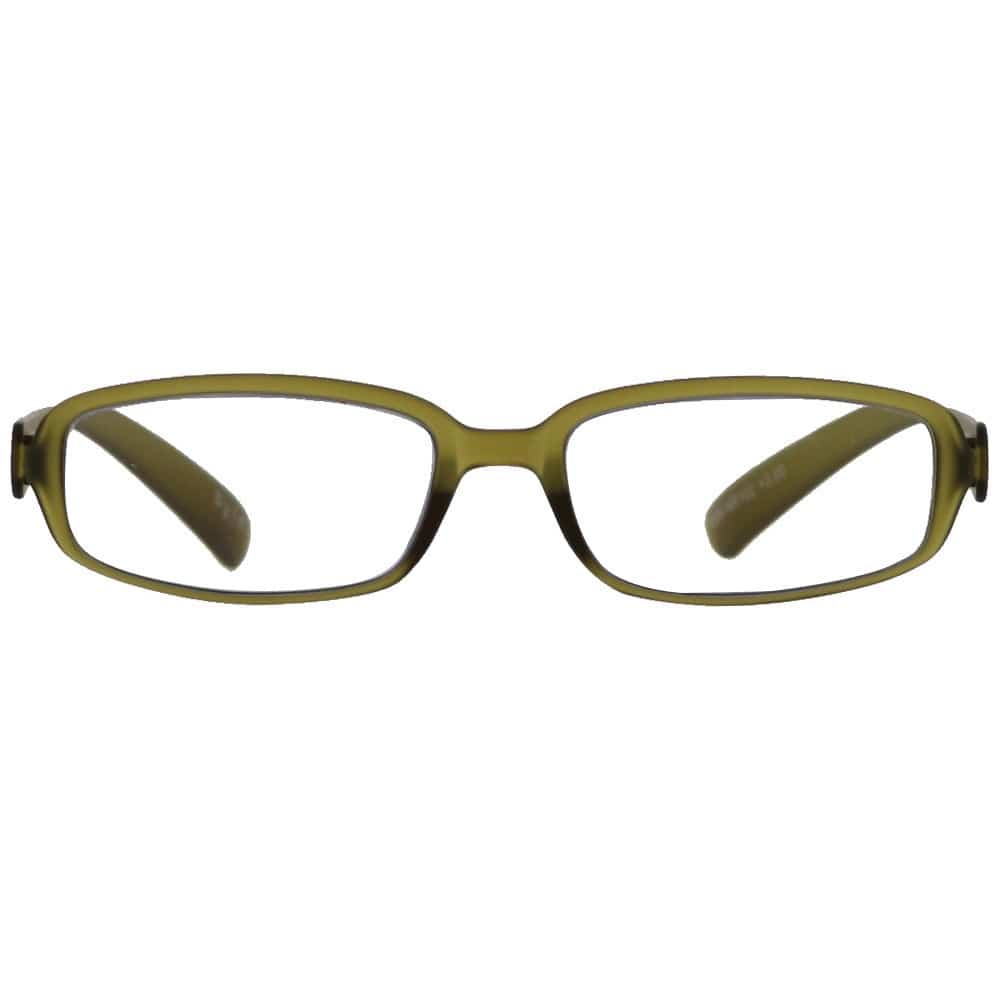 by n バイエヌ リーディンググラス UV99%カット ブルーライト45％カット スクエア マットカラー マットオリーブ