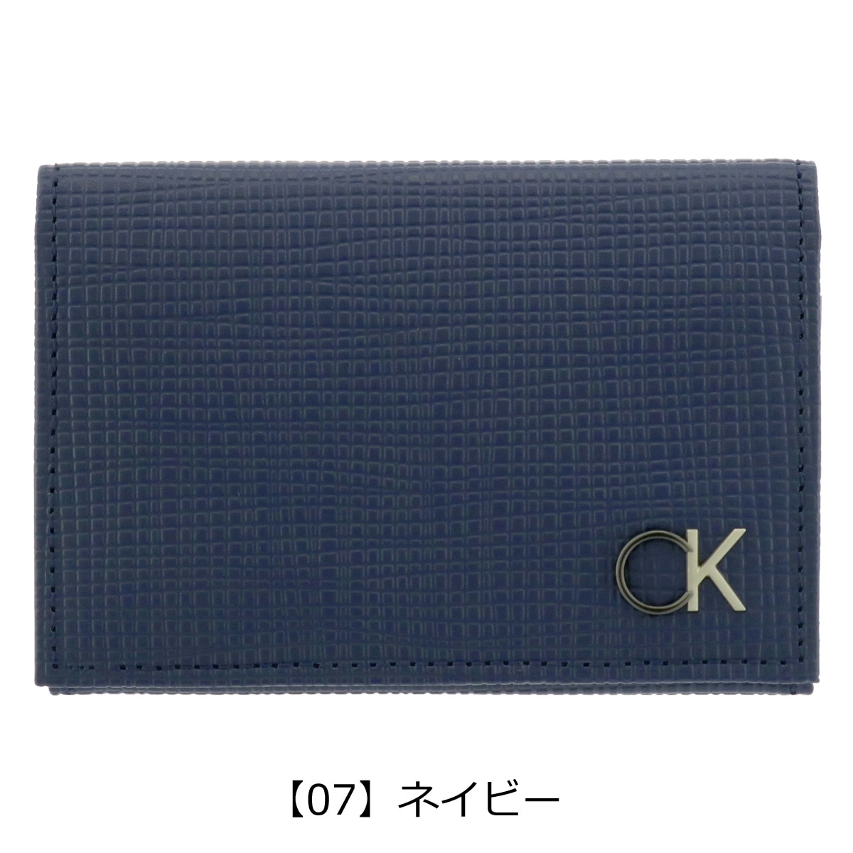 新品 ショッパー付 Calvin Klein ウォレット ブラック スリム折財布 - 小物