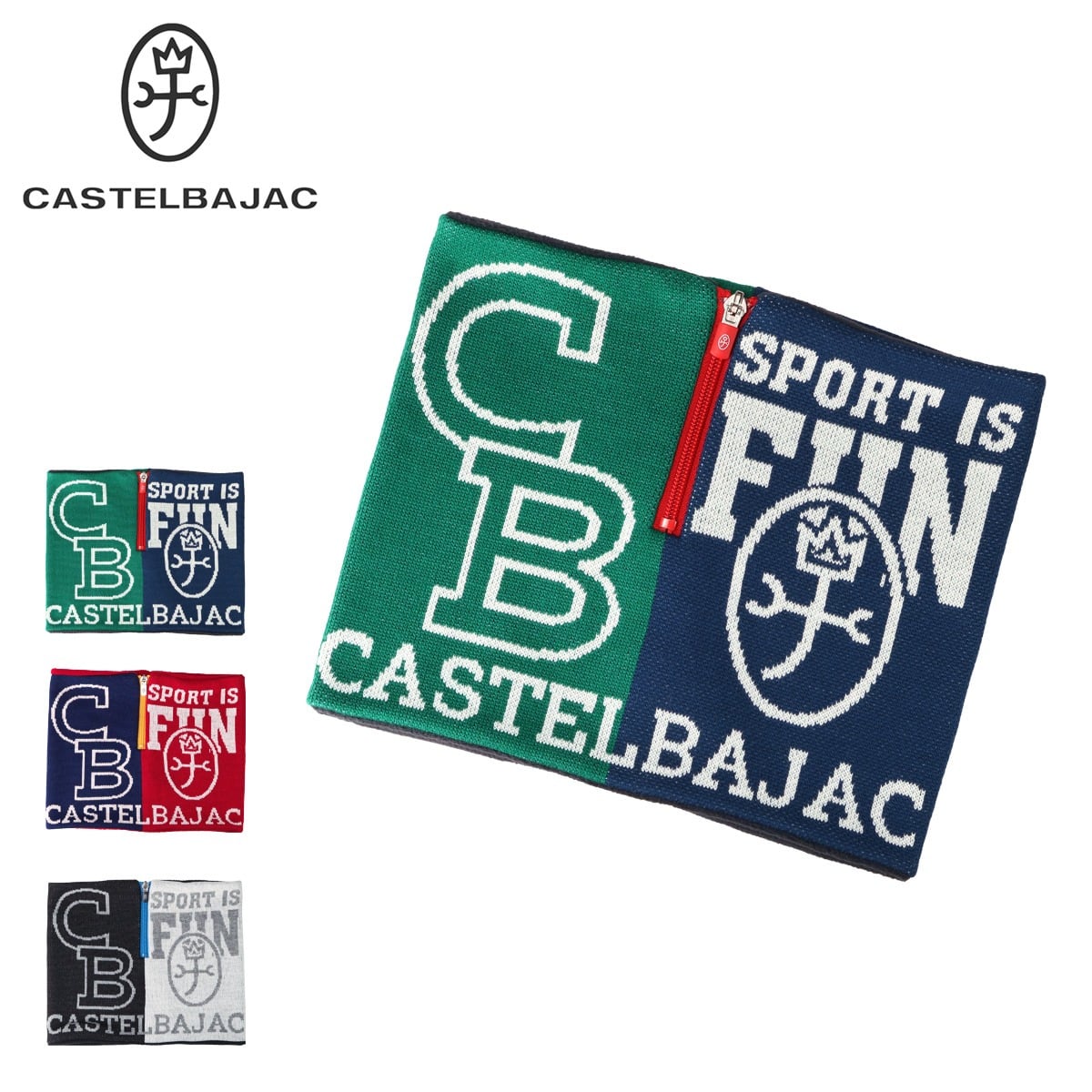 CASTELBAJAC SPORT カステルバジャック スポーツ ゴルフ ネックウォーマー メンズ cb-72344-82124 防寒 アウトドア ブラック