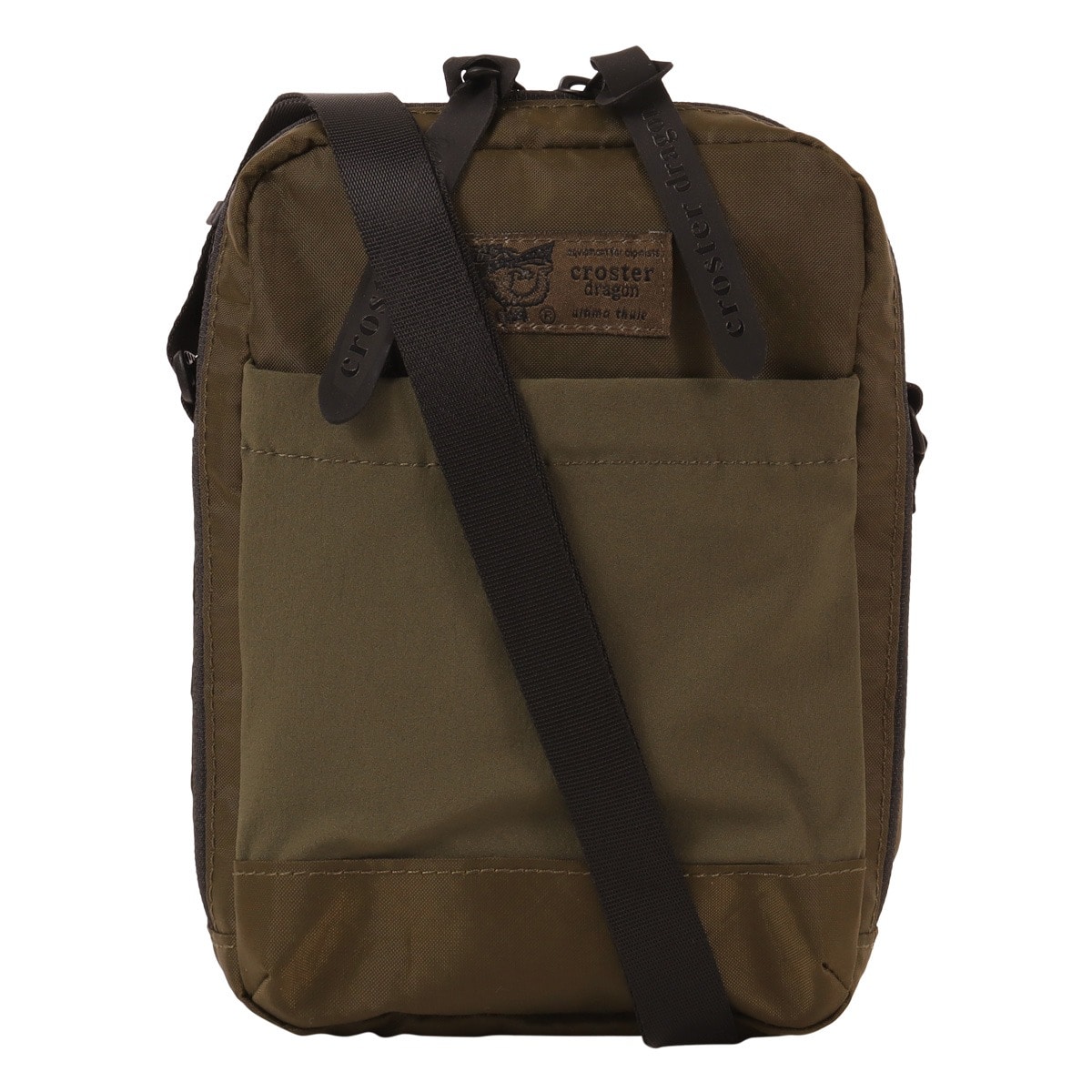 CROSTER DRAGON クロスタードラゴン ショルダーバッグ(S) 3レイヤー YKK撥水ファスナー メンズ レディース リサイクルポリエステル CRDE-2004 EPXシリーズ オリーブ