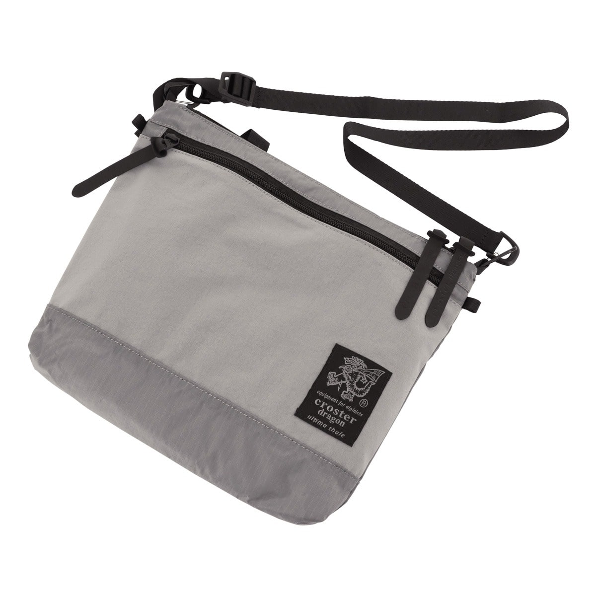 CROSTER DRAGON クロスタードラゴン クロスボディバッグ テフロン加工 撥水ファスナー メンズ レディース CRDF-1004 FRシリーズ グレー