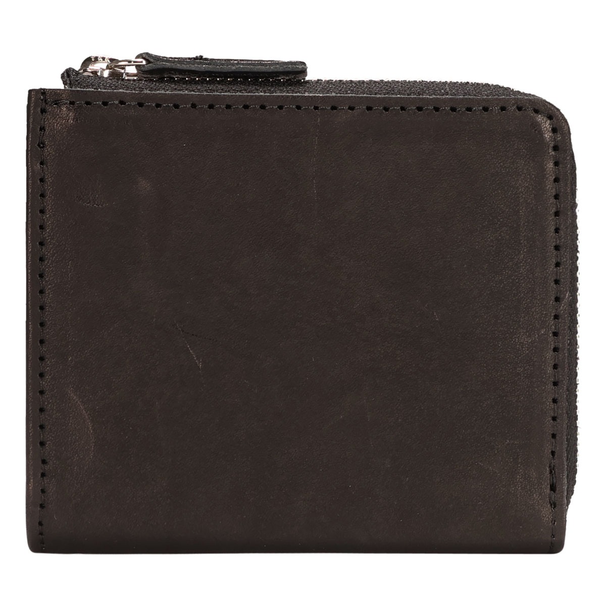 CRONY. クルニー 財布 L字ファスナー ミニウォレット ハーフジップ メンズ レディース 日本製 CRNU-01 牛革 レザー ブラック