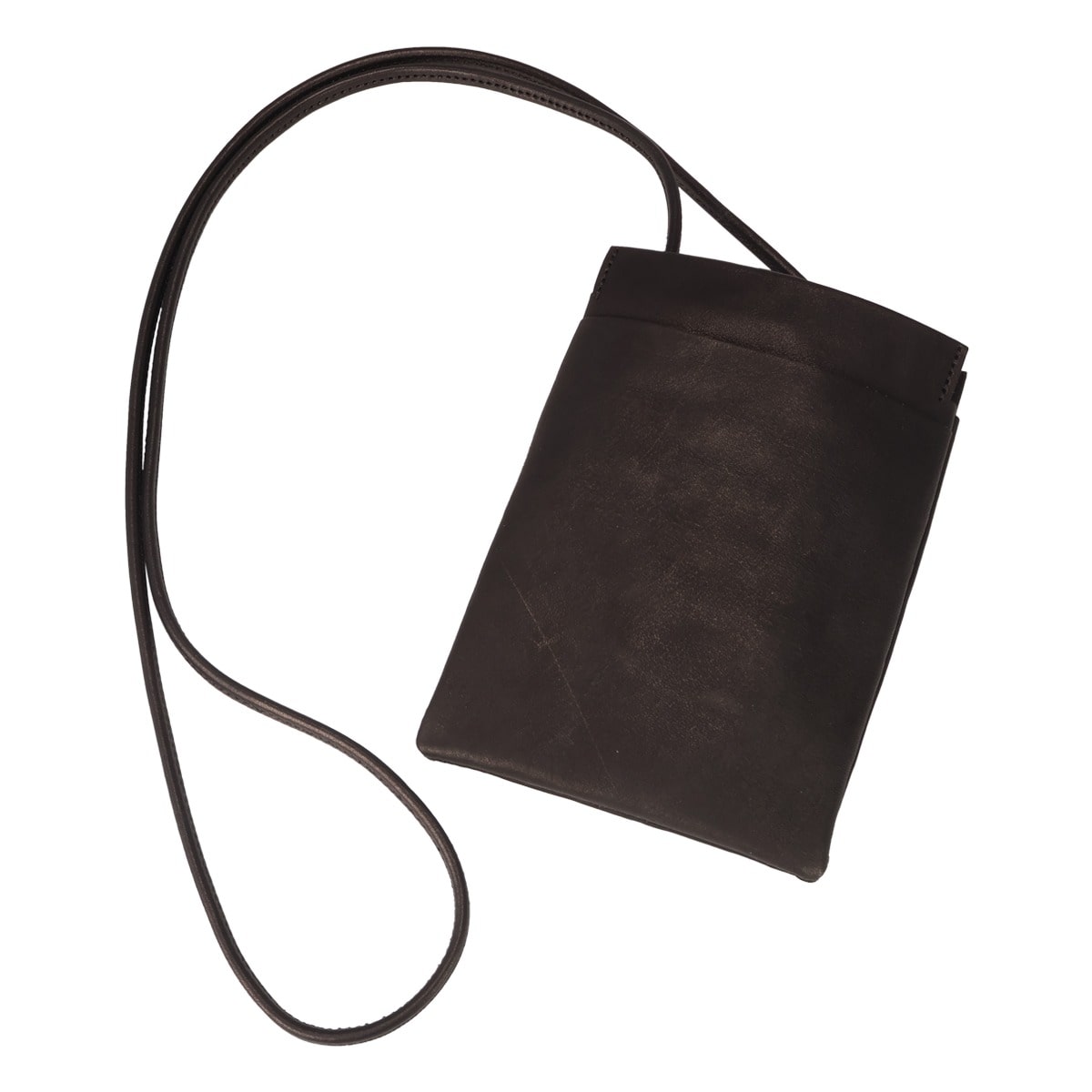 CRONY. クルニー スマートフォンポーチ スマホケース スマホ ショルダーバッグ メンズ レディース 日本製 CRNU-07 牛革 レザー ブラック