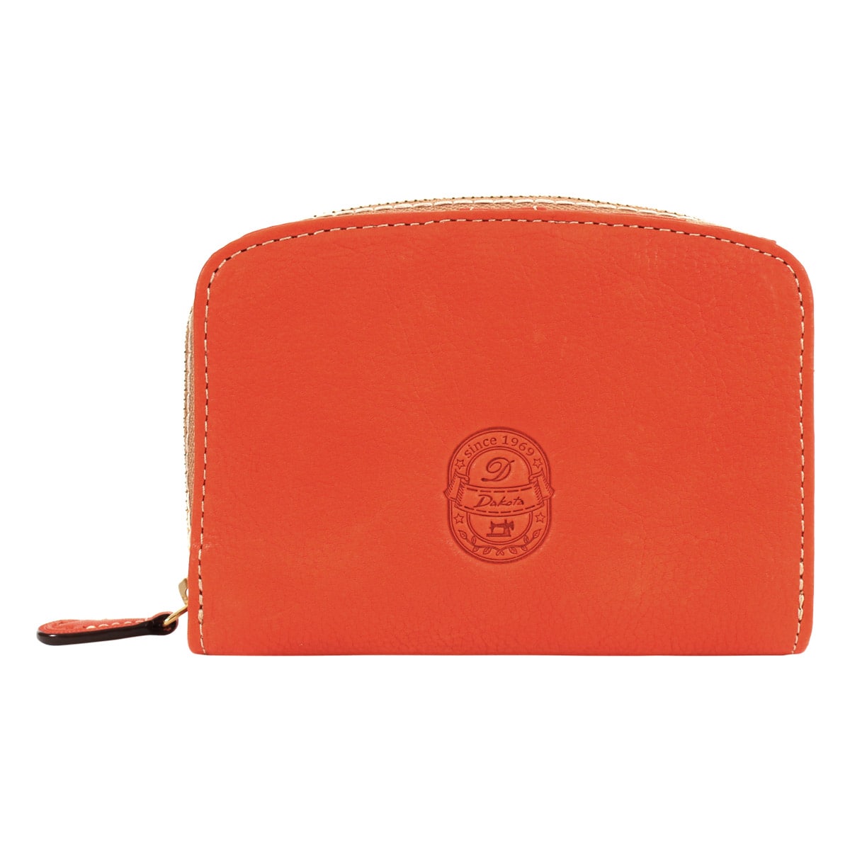 ダコタ 二つ折り財布 オレンジ