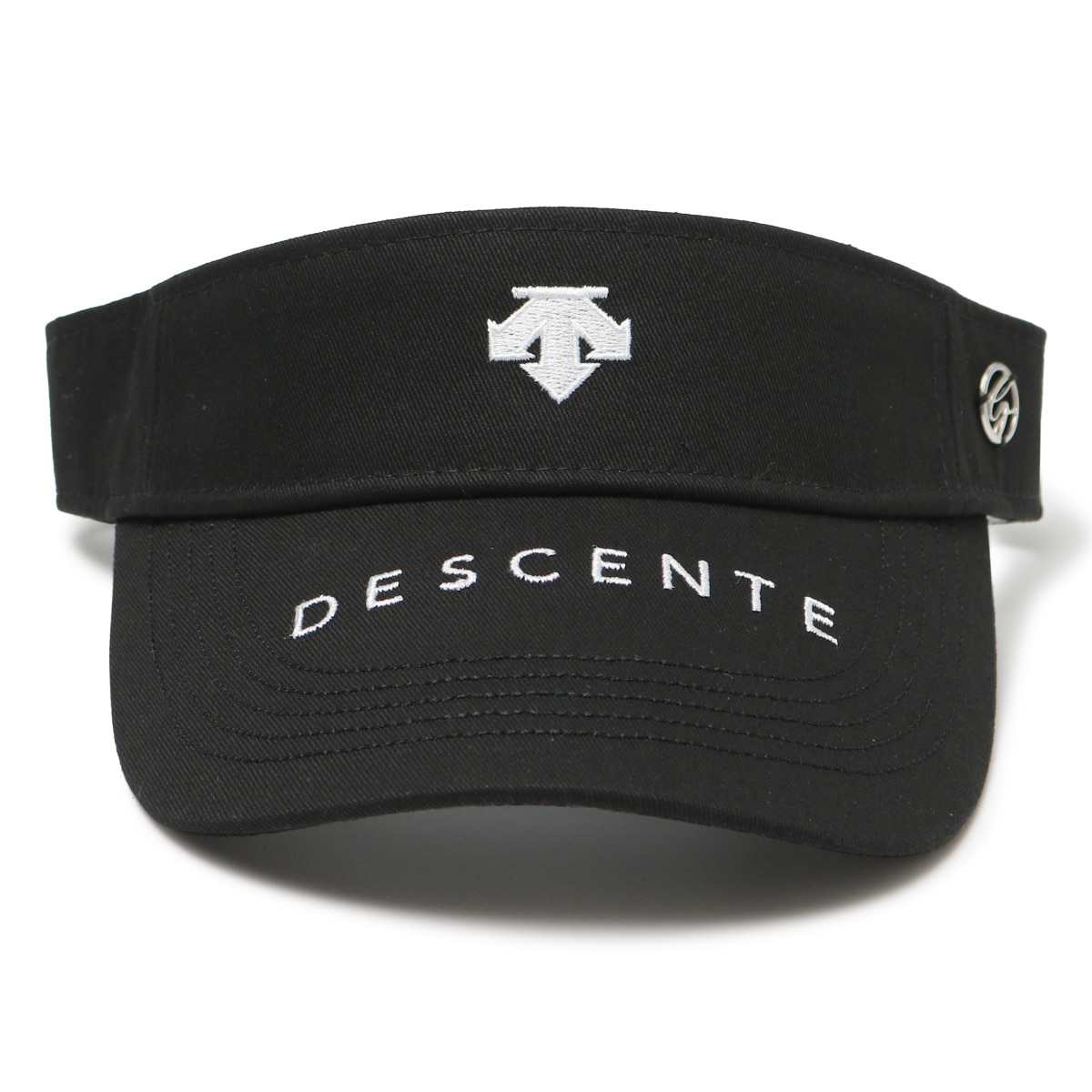 デサント ゴルフ サンバイザー 帽子 ロゴ刺繍 レディース DGCVJC50 DESCENTE Move Sport 吸汗速乾 手洗い可 抗菌防臭  サイズ調節可能