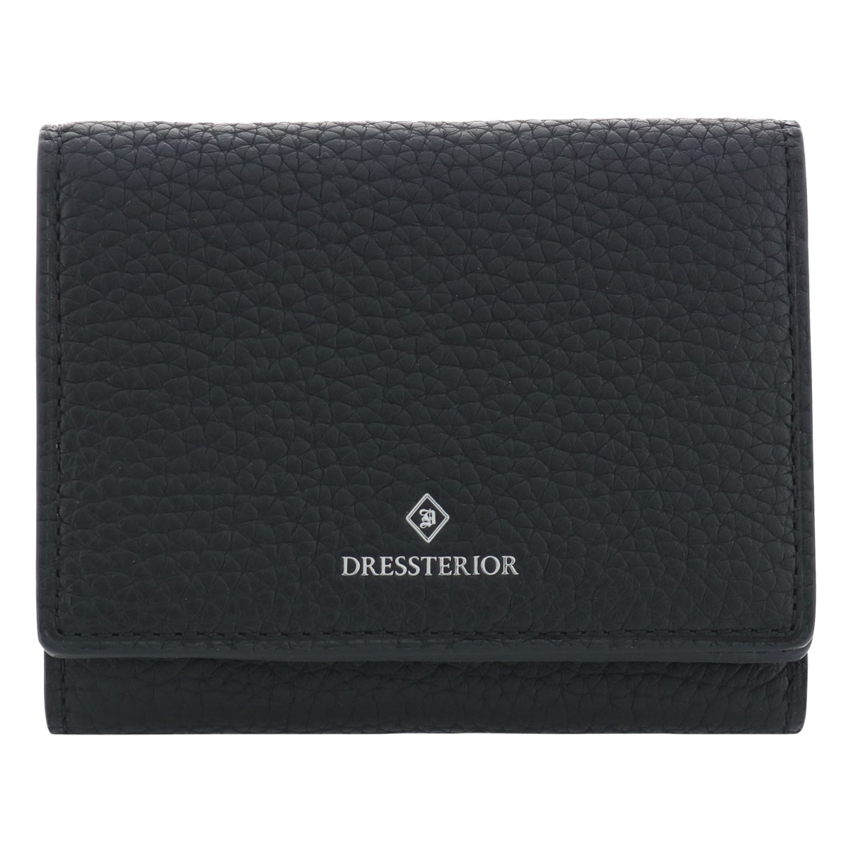 DRESSTERIOR ドレステリア 三つ折り財布 ミニ財布 本革 キャバリア 861613 牛革 レザー ブラック
