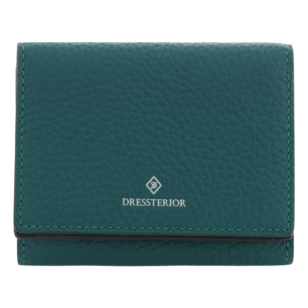DRESSTERIOR ドレステリア 三つ折り財布 ミニ財布 本革 キャバリア 861613 牛革 レザー グリーン
