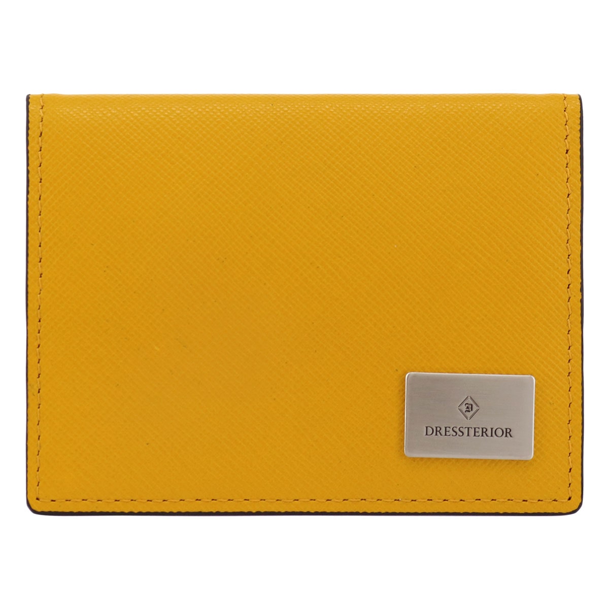 DRESSTERIOR ドレステリア 小銭入れ コインケース 本革 ハリア 868611 牛革 レザー エンボス サフィアーノ イエロー