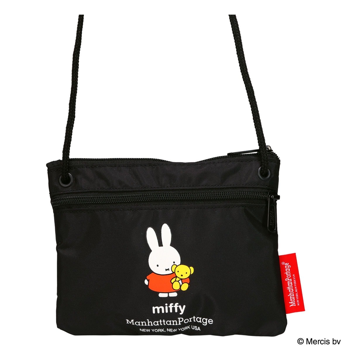 Manhattan Portage マンハッタンポーテージ miffy ミッフィー ショルダーバッグ サコッシュ ポシェット CORDURA DZPMF70 ブラック ブラック -