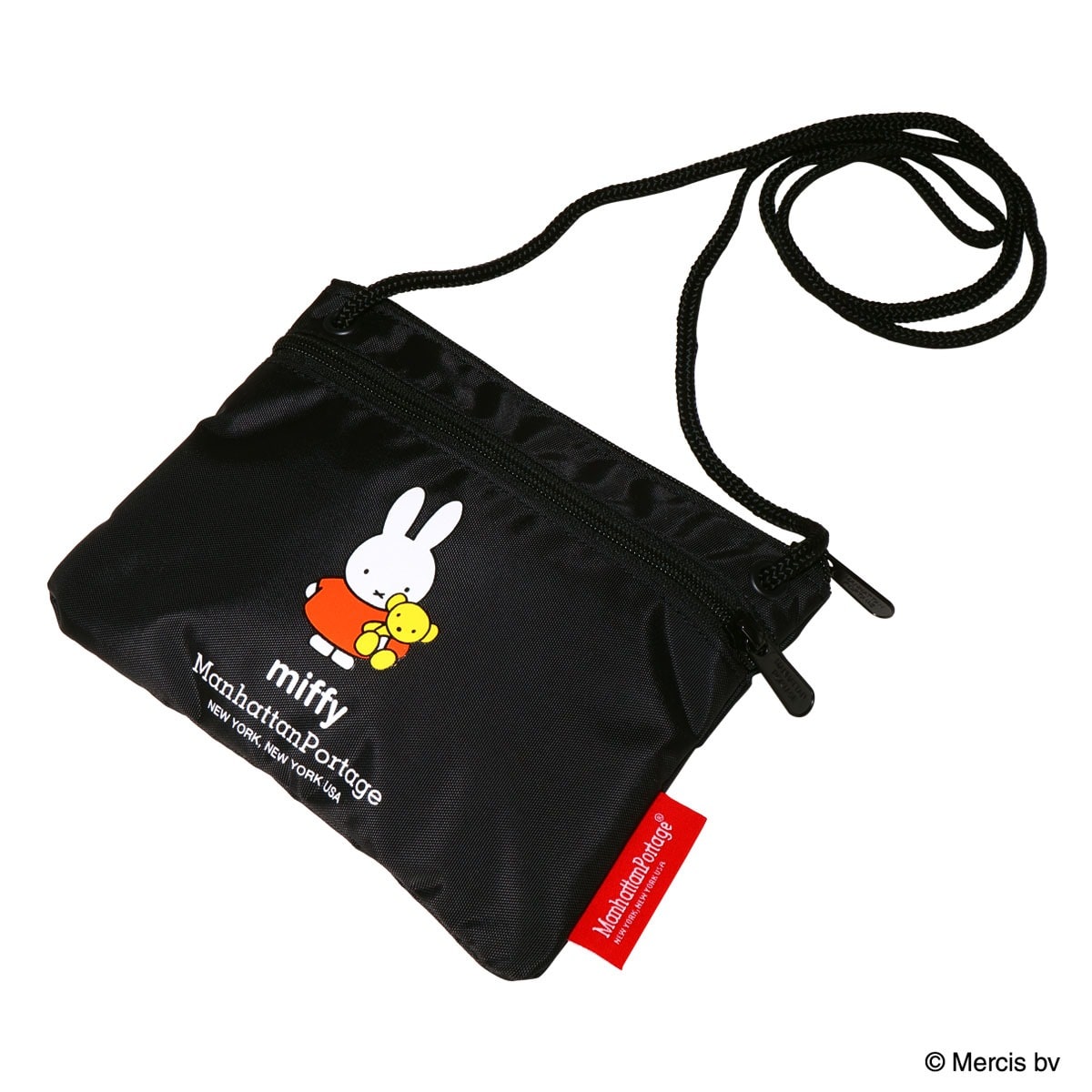 Manhattan Portage マンハッタンポーテージ miffy ミッフィー ショルダーバッグ サコッシュ ポシェット CORDURA DZPMF70 ブラック ブラック -