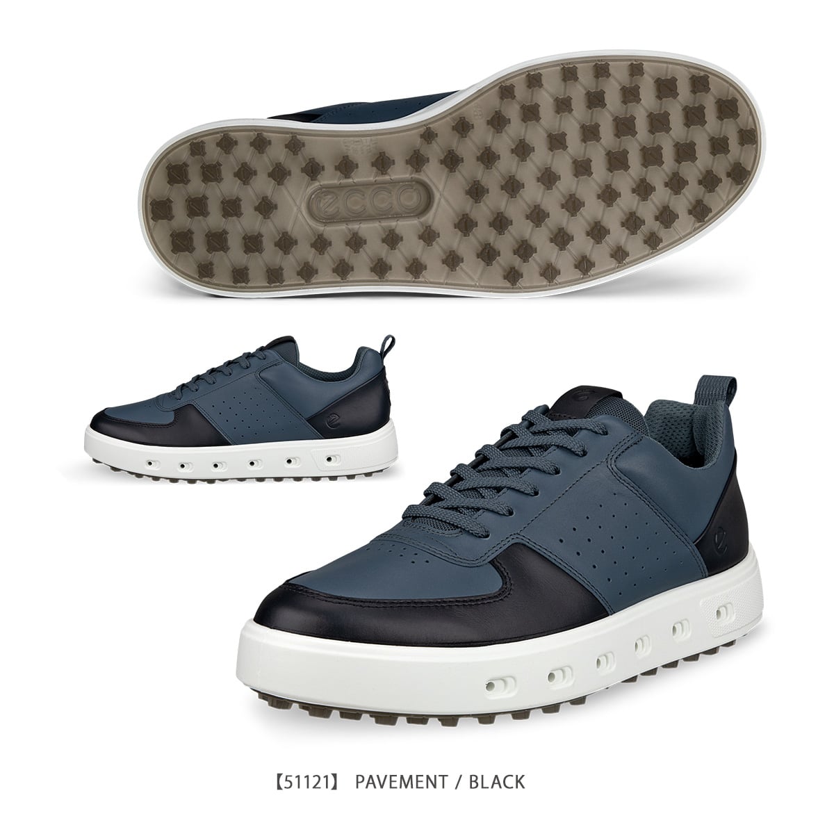 ECCO エコー ゴルフ シューズ STREET 111704 WHITE(【M40】25.0cm