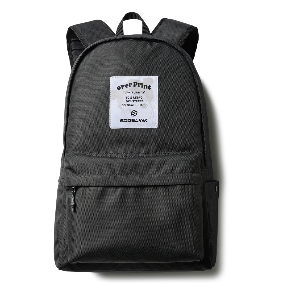 EDGELINK エッジリンク オーバープリント コラボ リュック A4 20L 14インチ 60182 overprint× リュックサック デイパック バックパック アウトドア 通学 ブラック