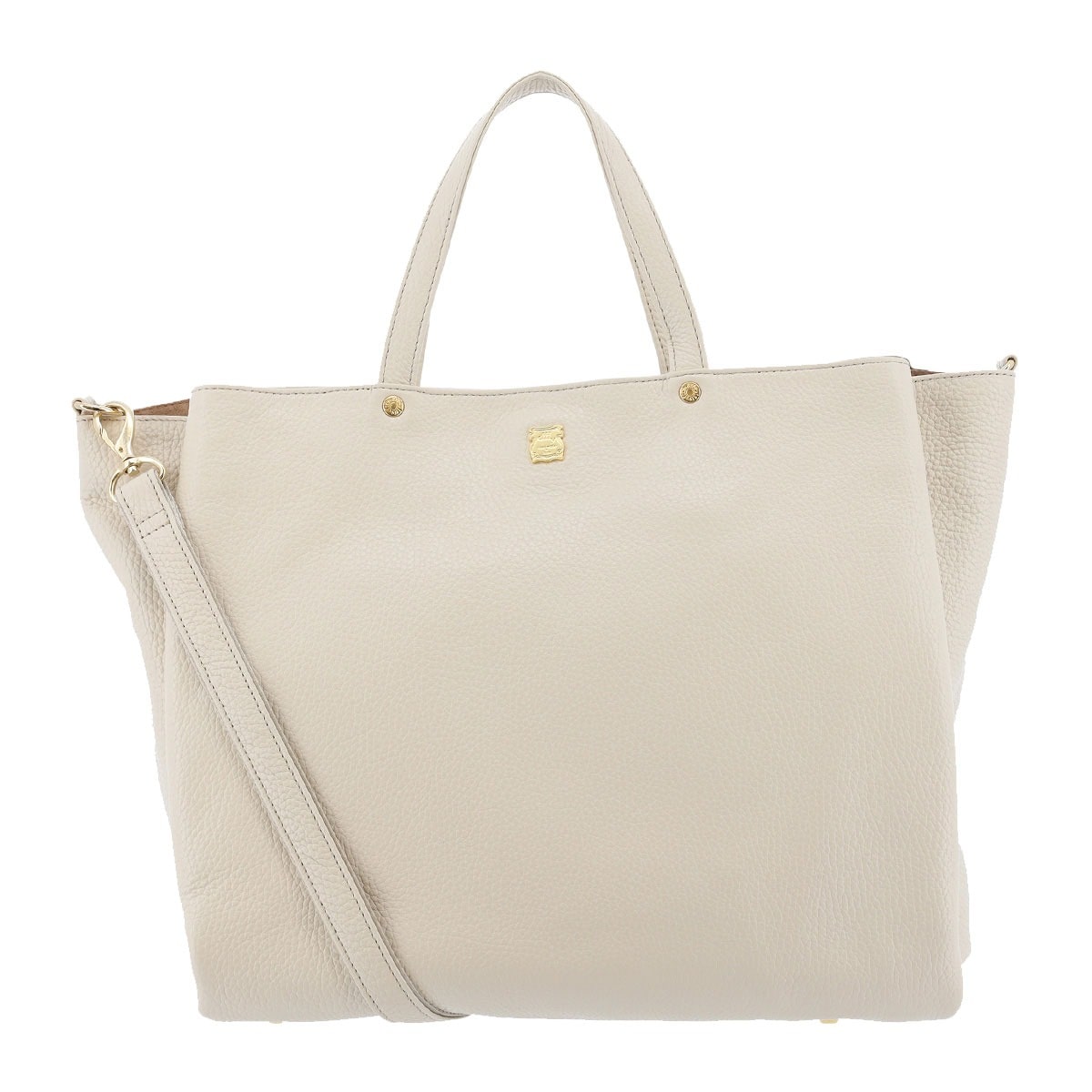 efffy エフィー トートバッグ レディース EN1-034 2WAY ショルダーバッグ A4 日本製 アイボリー