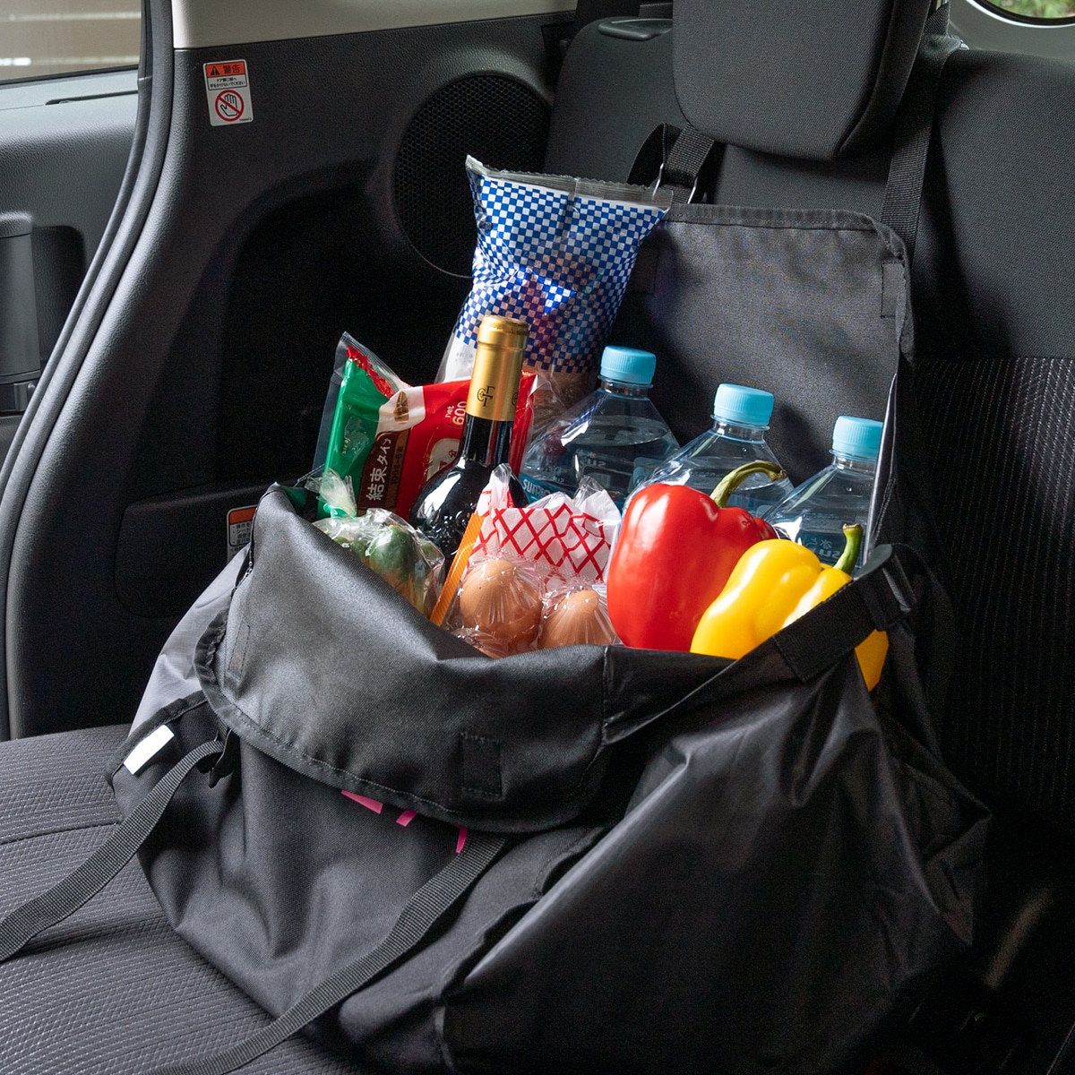 Ficce Brave フィセブレイブ ハンモックバッグ ショッピングバッグ 車 カー用品 レジカゴ型 メンズ トートバッグ お買い物バッグ エコバッグ 大容量 車載用品 車内収納 荷崩れ防止 F-309 ブラウン ブラウン -