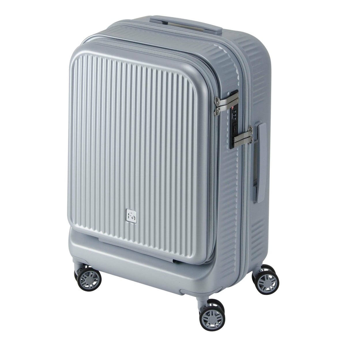 FREQUENTER フリクエンター スーツケース キャリーバッグ 機内持ち込み TSAロック 33L 54cm 2.4kg 超軽量シリーズ 1-511 アウラ 低ノイズ ダブルキャスター シルバー