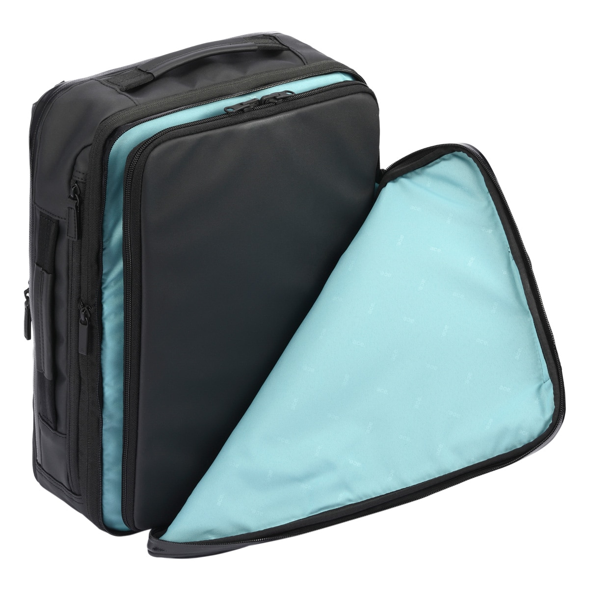 ace.GENE エースジーン リュック A4 13.3インチ ガジェタブルPF メンズ 68151 ビジネスリュック ビジネスバッグ 通勤 エキスパンダブル ブラック 【01】ブラック -