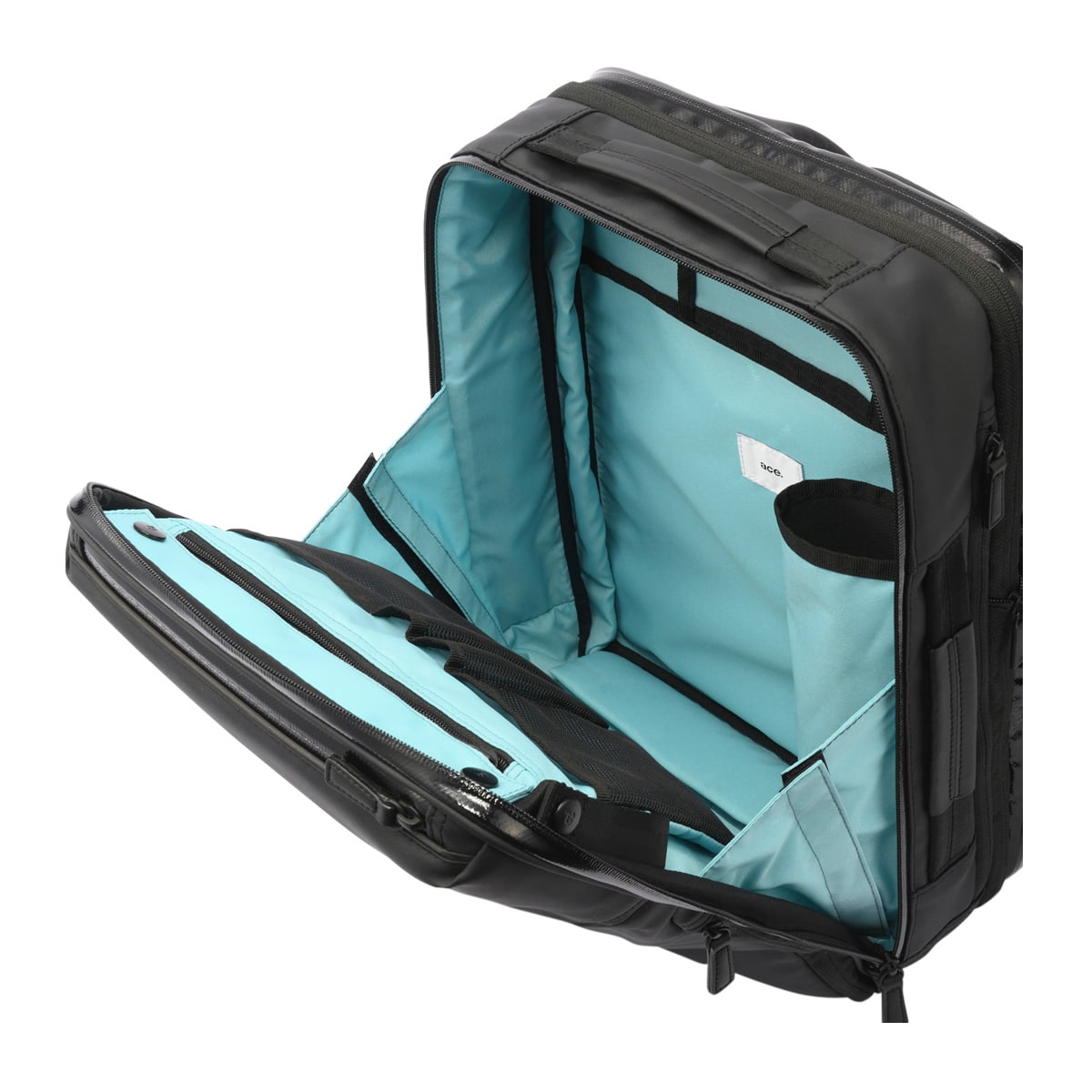 ace.GENE エースジーン リュック A4 13.3インチ ガジェタブルPF メンズ 68151 ビジネスリュック ビジネスバッグ 通勤 エキスパンダブル ブラック 【01】ブラック -