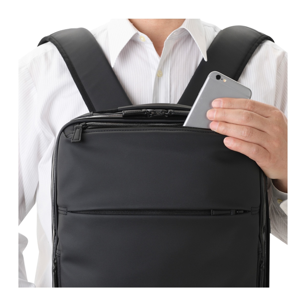 ace.GENE エースジーン リュック B4 14インチ ガジェタブルPF メンズ 68152 ビジネスリュック ビジネスバッグ 通勤 エキスパンダブル ブラック 【01】ブラック -