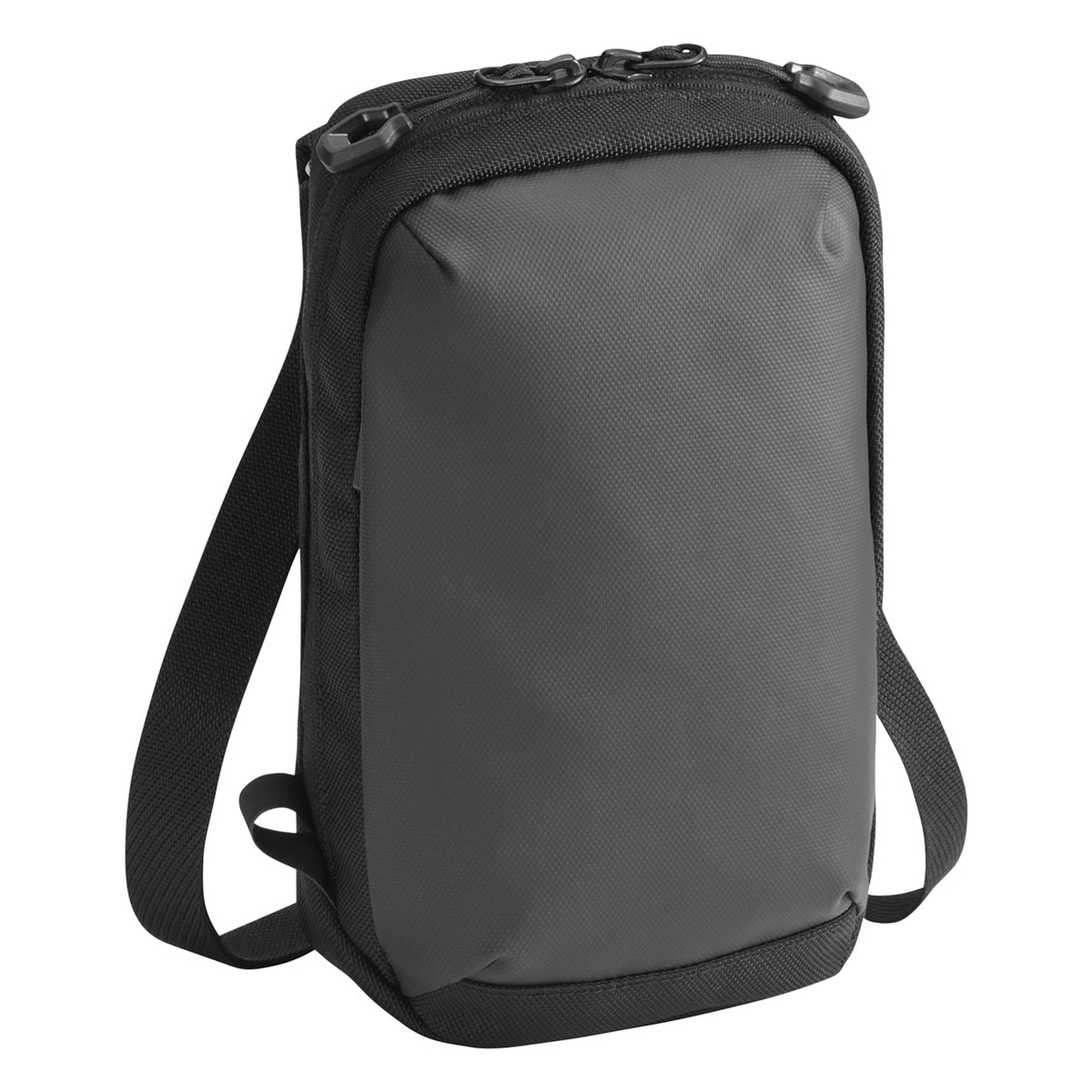 ace.GENE エースジーン ショルダーバッグ メンズ 撥水 バッグ カジュアル ワンショルダー 2L ミニマル 68791 ラグレンティスクロス お出掛け 旅行 トラベル ブラック