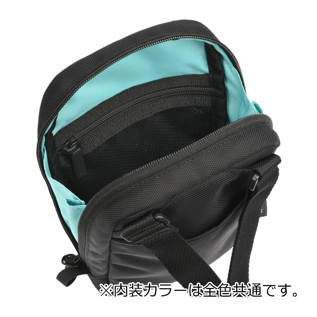 ace.GENE エースジーン ショルダーバッグ メンズ 撥水 バッグ カジュアル ワンショルダー 2L ミニマル 68791 ラグレンティスクロス お出掛け 旅行 トラベル ブラック 【01】ブラック -