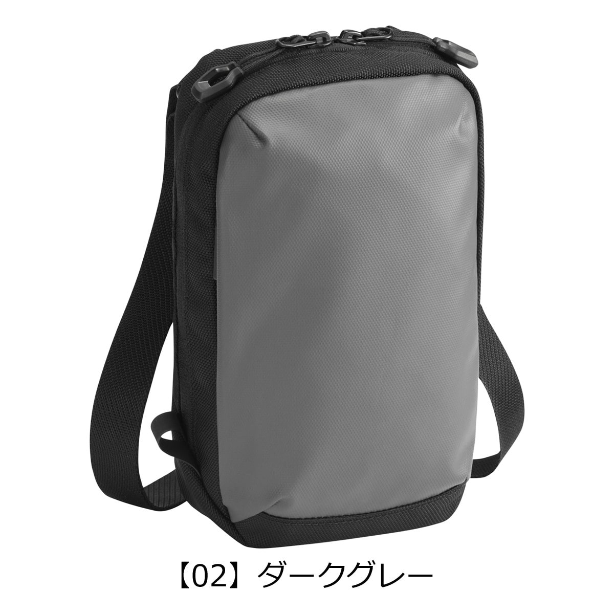 ace.GENE エースジーン ショルダーバッグ メンズ 撥水 バッグ カジュアル ワンショルダー 2L ミニマル 68791 ラグレンティスクロス お出掛け 旅行 トラベル ブラック 【01】ブラック -