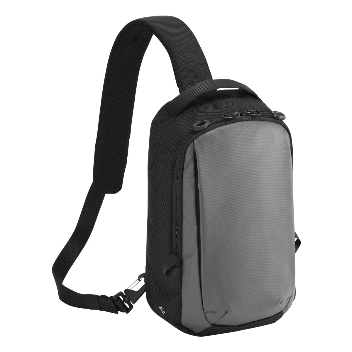 ace.GENE エースジーン ボディバッグ ショルダーバッグ メンズ 撥水 バッグ カジュアル ワンショルダー 5L ミニマル 8インチ 68793 ラグレンティスクロス お出掛け 旅行 トラベル ダークグレー