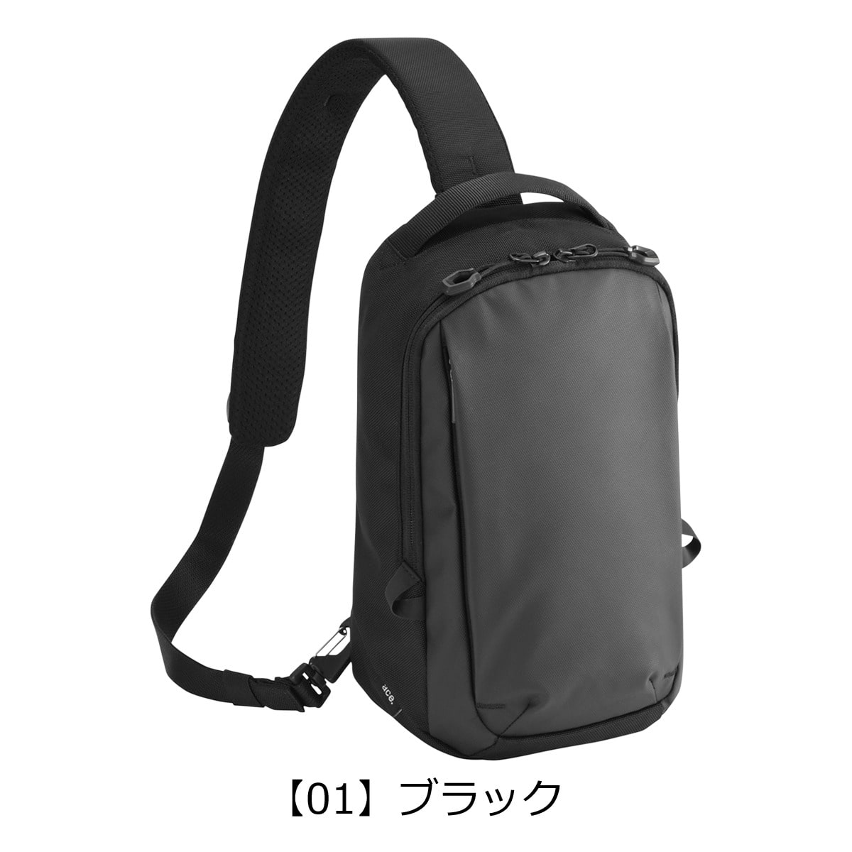 ace.GENE エースジーン ボディバッグ ショルダーバッグ メンズ 撥水 バッグ カジュアル ワンショルダー 5L ミニマル 8インチ 68793 ラグレンティスクロス お出掛け 旅行 トラベル ダークグレー 【02】ダークグレー -