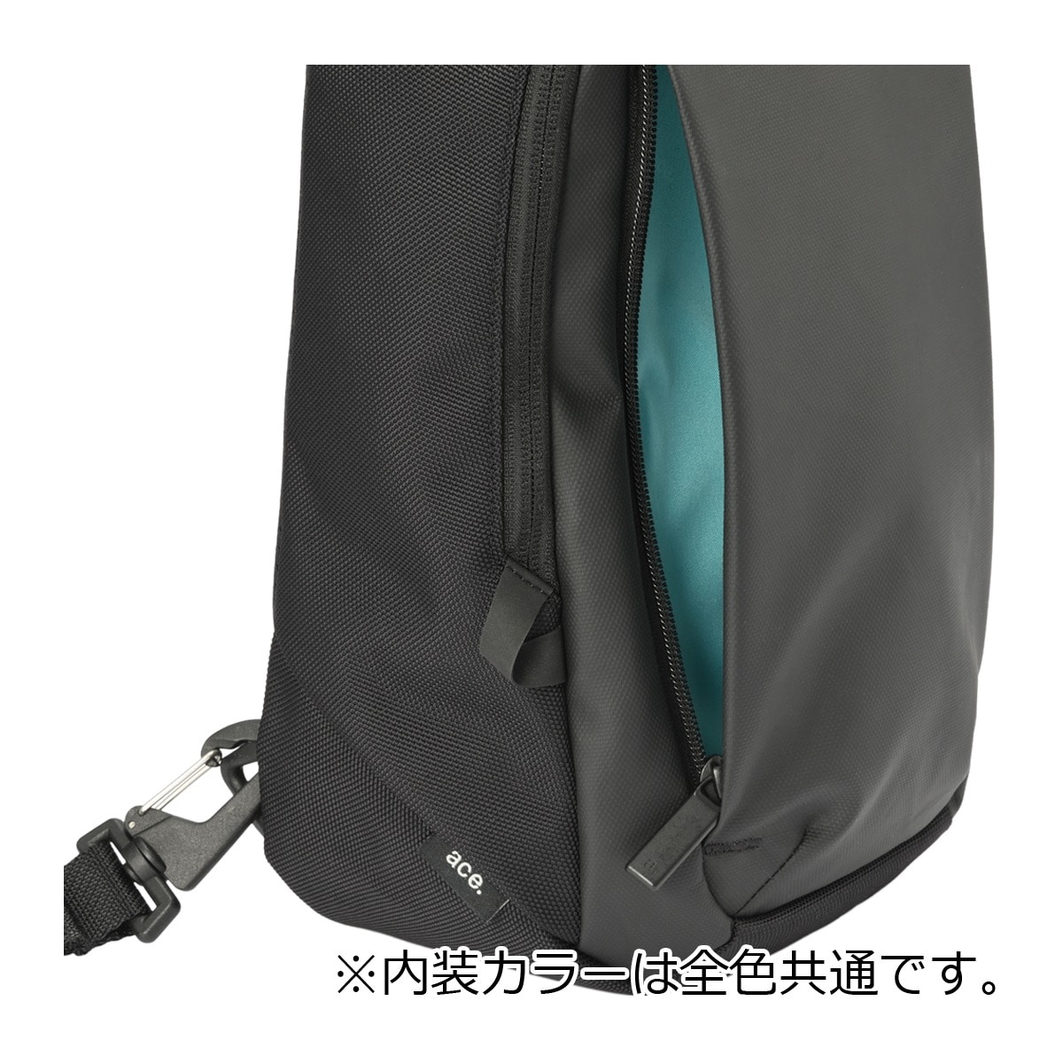 ace.GENE エースジーン ボディバッグ ショルダーバッグ メンズ 撥水 バッグ カジュアル ワンショルダー 5L ミニマル 8インチ 68793 ラグレンティスクロス お出掛け 旅行 トラベル ダークグレー 【02】ダークグレー -