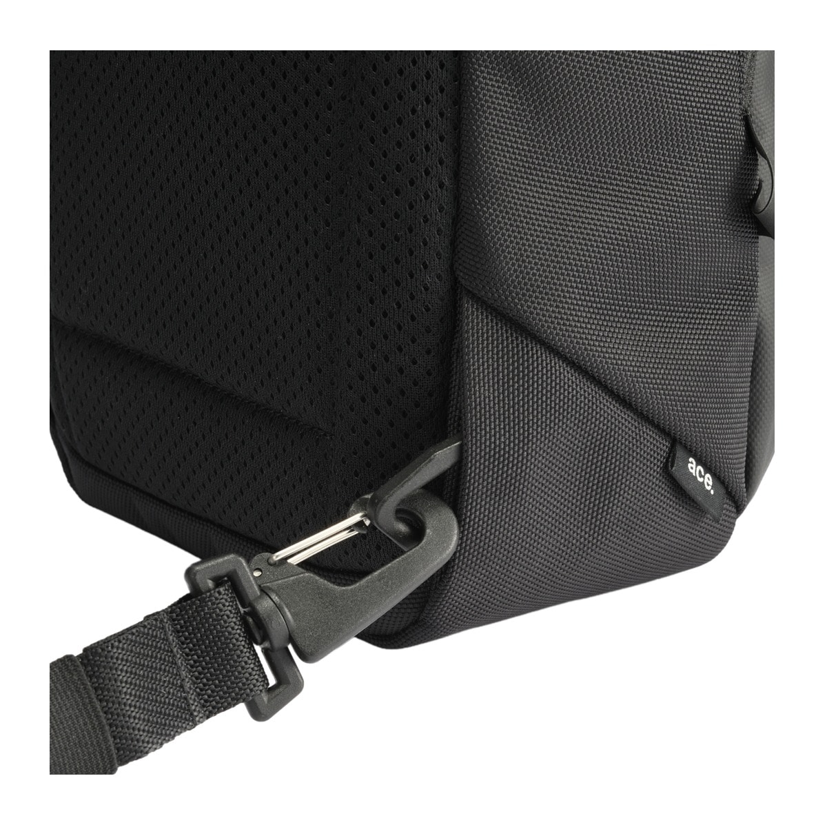 ace.GENE エースジーン ボディバッグ ショルダーバッグ メンズ 撥水 バッグ カジュアル ワンショルダー 5L ミニマル 8インチ 68793 ラグレンティスクロス お出掛け 旅行 トラベル ダークグレー 【02】ダークグレー -