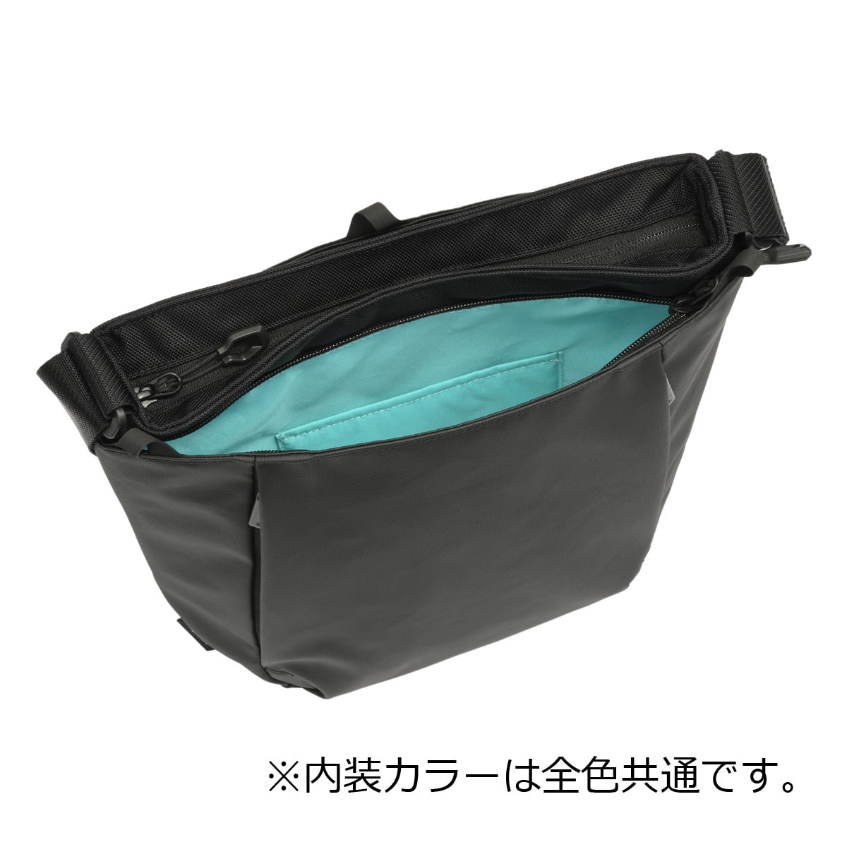 ace.GENE エースジーン ショルダーバッグ メンズ 撥水 バッグ カジュアル ワンショルダー 8L ミニマル 10.1インチ 68795 ラグレンティスクロス お出掛け 旅行 トラベル ブラック 【01】ブラック -