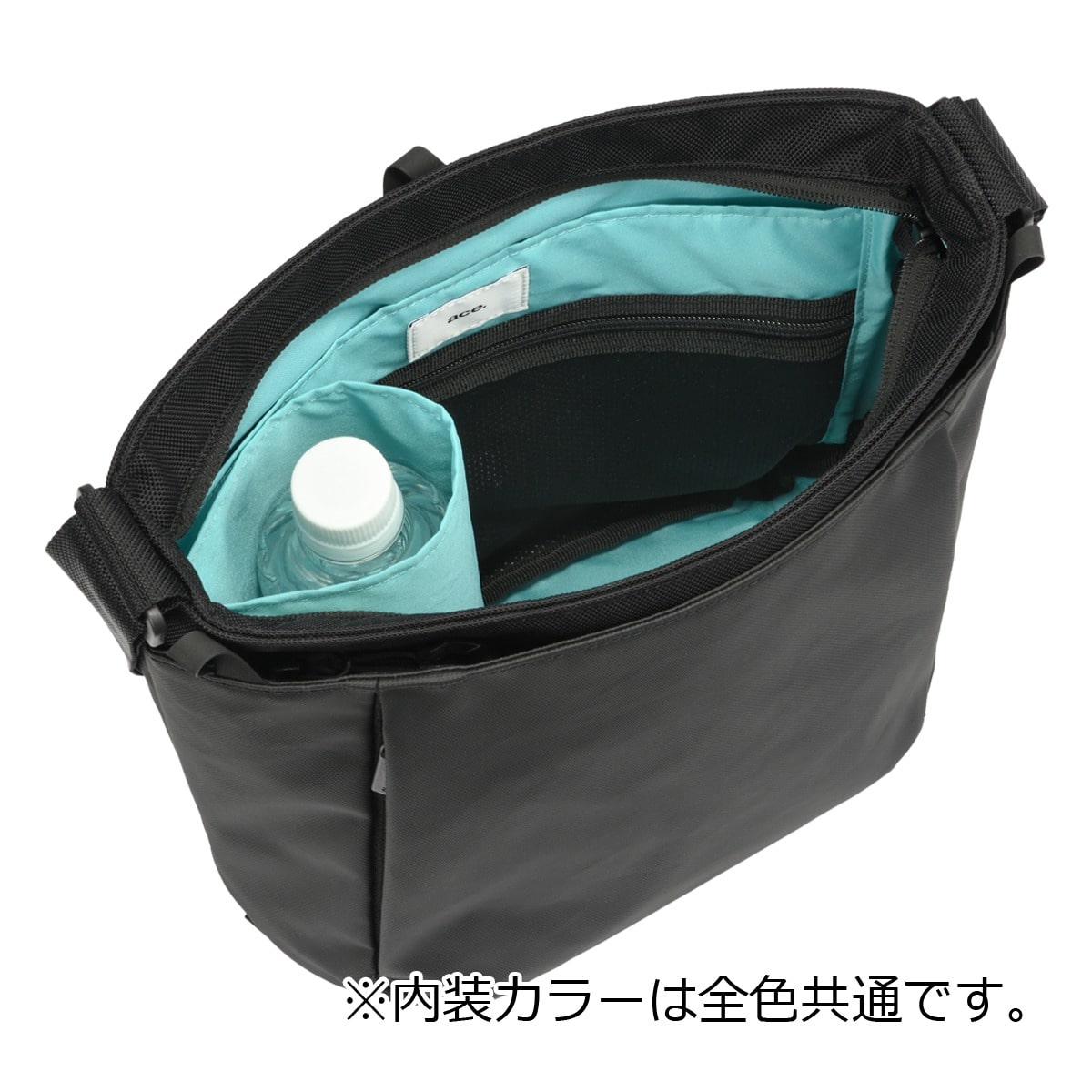 ace.GENE エースジーン ショルダーバッグ メンズ 撥水 バッグ カジュアル ワンショルダー 8L ミニマル 10.1インチ 68795 ラグレンティスクロス お出掛け 旅行 トラベル ブラック 【01】ブラック -