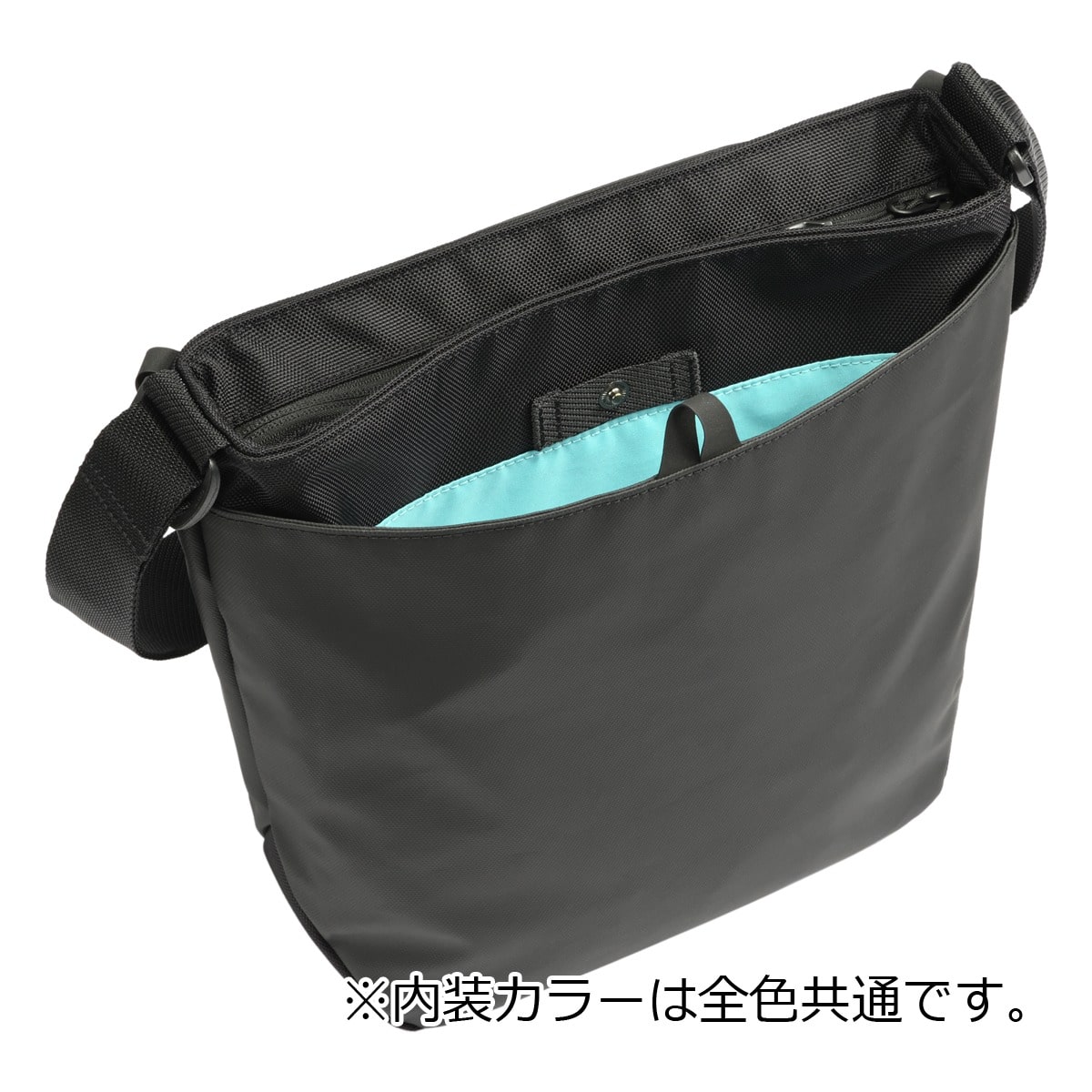 ace.GENE エースジーン ショルダーバッグ メンズ 撥水 バッグ カジュアル ワンショルダー 8L ミニマル 10.1インチ 68795 ラグレンティスクロス お出掛け 旅行 トラベル ブラック 【01】ブラック -