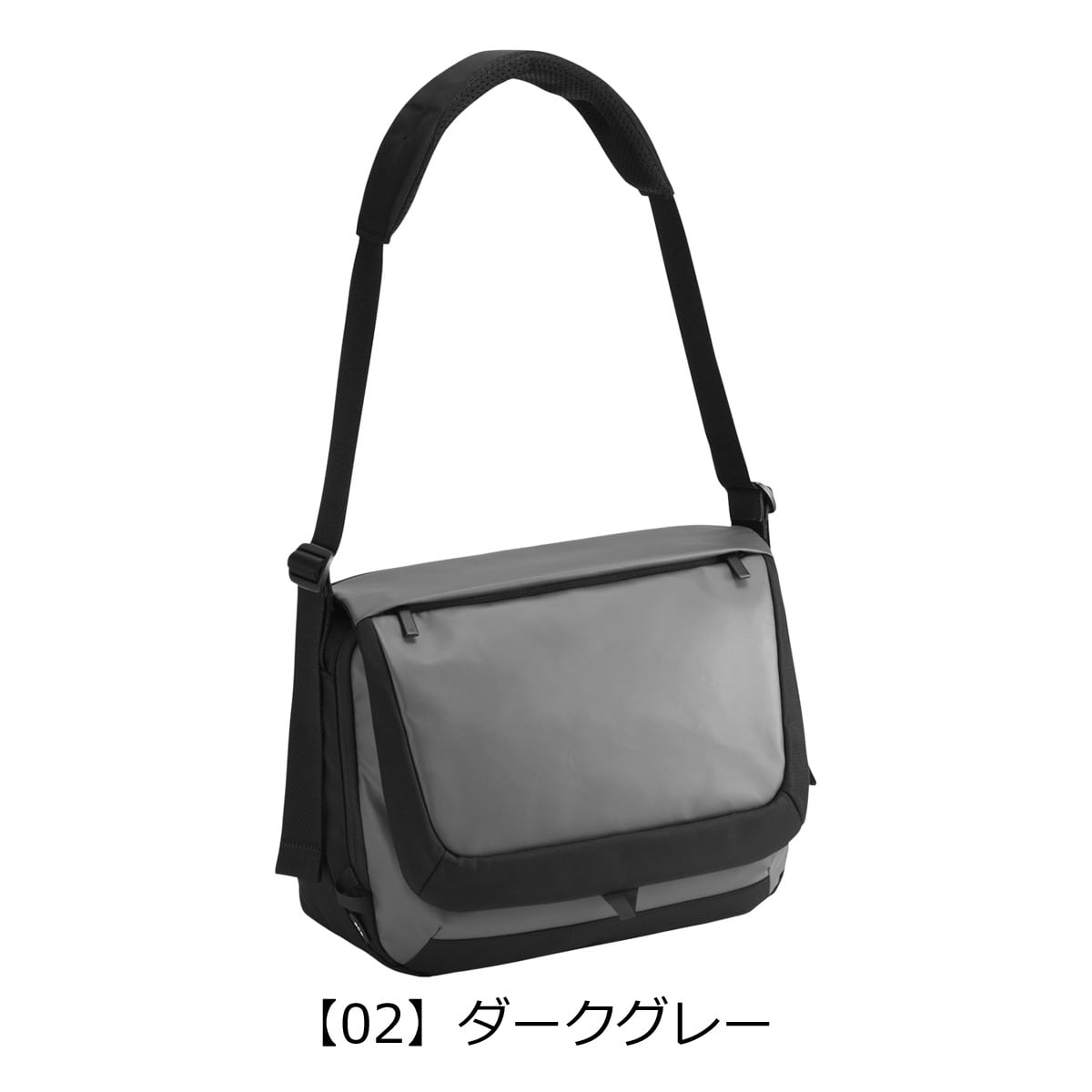 ace.GENE エースジーン ショルダーバッグ メンズ A4 撥水 バッグ カジュアル ワンショルダー 16L 13.3インチ 68797 ラグレンティスクロス お出掛け 旅行 トラベル ブラック 【01】ブラック -