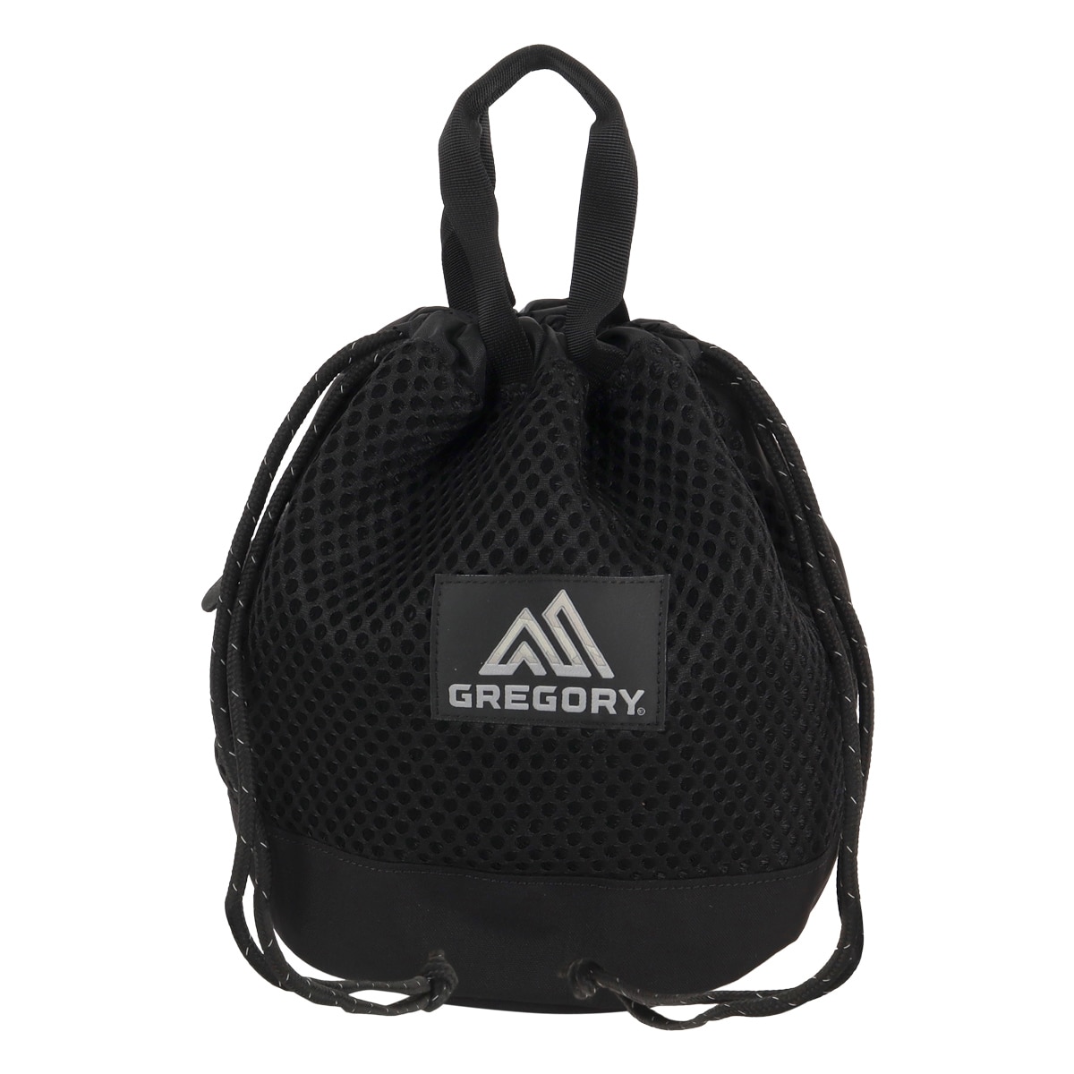 GREGORY グレゴリー 巾着バッグ チンチバッグM メンズ レディース クラシック ハンドバッグ ワンマイル ブラックメッシュ