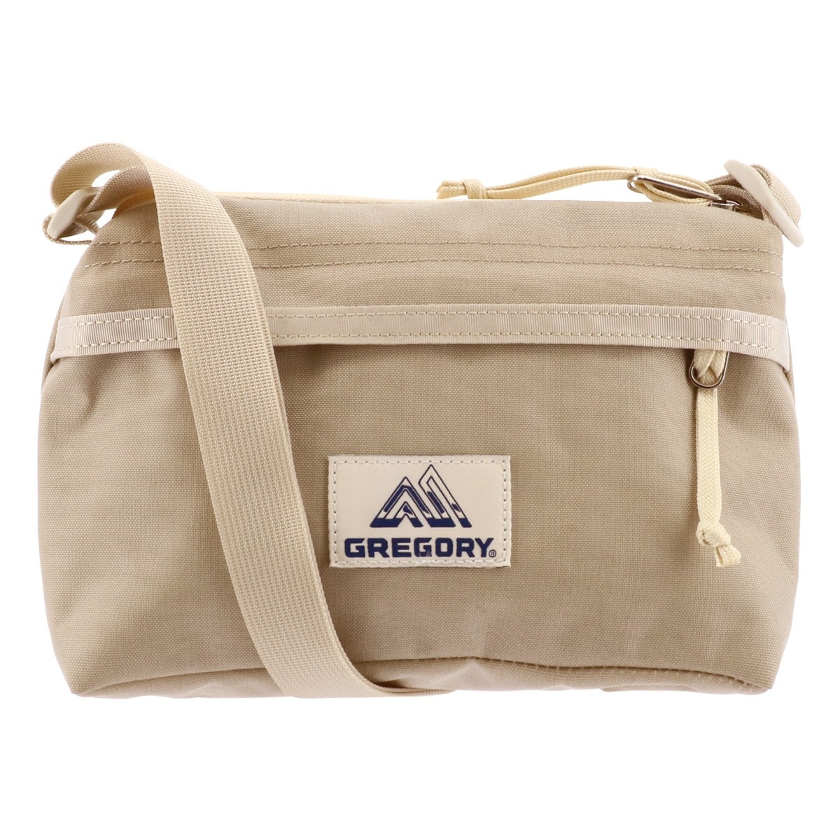 GREGORY グレゴリー ショルダーバッグ クラシック エンベロップショルダー ミニショルダー 斜め掛け 横型 花柄 ヒョウ柄 レオパード サンドベージュ