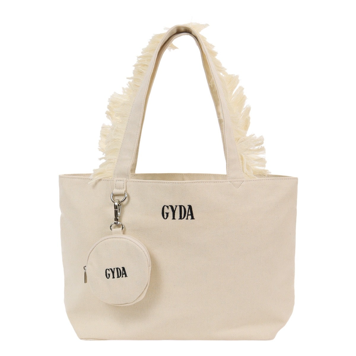 GYDA ジェイダ トートバッグ フリンジトート レディース GY-W242 デイリーバッグ フリンジ デニム IVORY