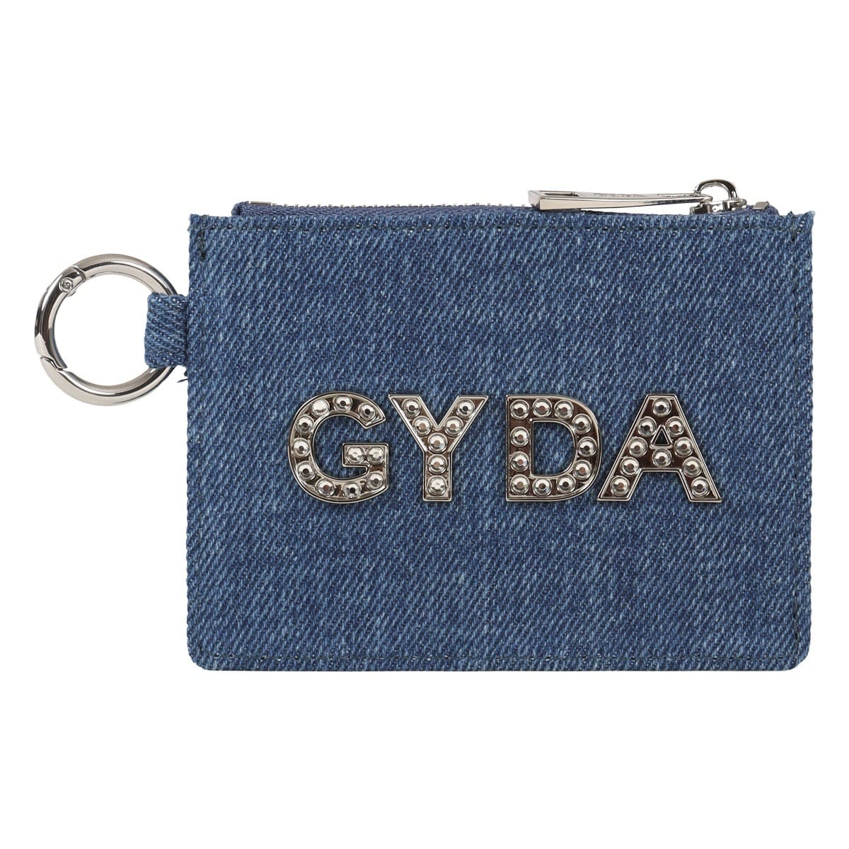 GYDA ジェイダ コインケース 小銭入れ レディース ラインストーンロゴ GY-W292 デニム ラインストーン BLUE