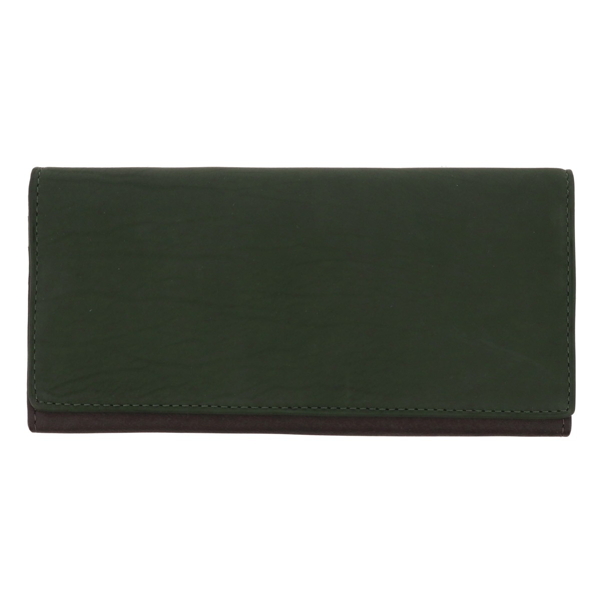 Helena ヘレナ 長財布 かぶせ 薄型 かぶせ長財布 メンズ 0740 テネレッツァ 牛革 レザー グリーン×チャコール