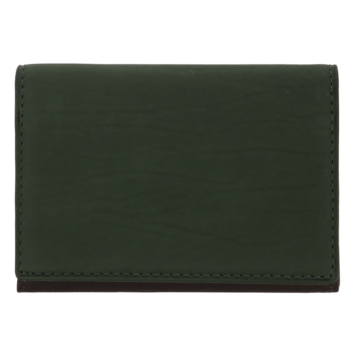 Helena ヘレナ 名刺入れ カードケース メンズ 0743 テネレッツァ 牛革 レザー グリーン×チャコール