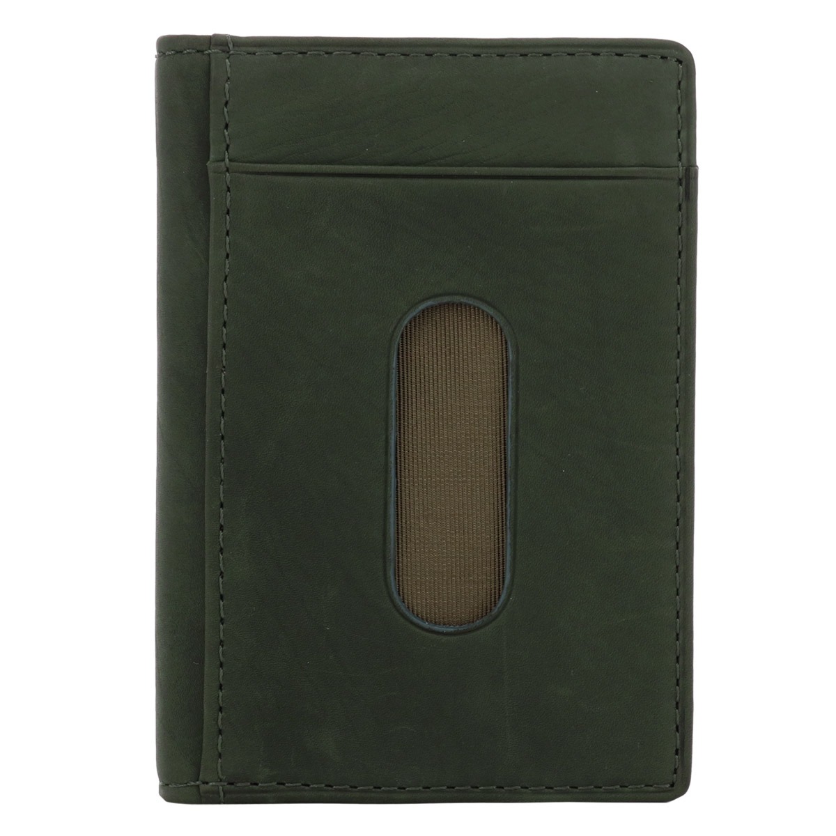Helena ヘレナ カードケース ベラ付き 定期入れ ICカード メンズ 0744 テネレッツァ 牛革 レザー グリーン×チャコール