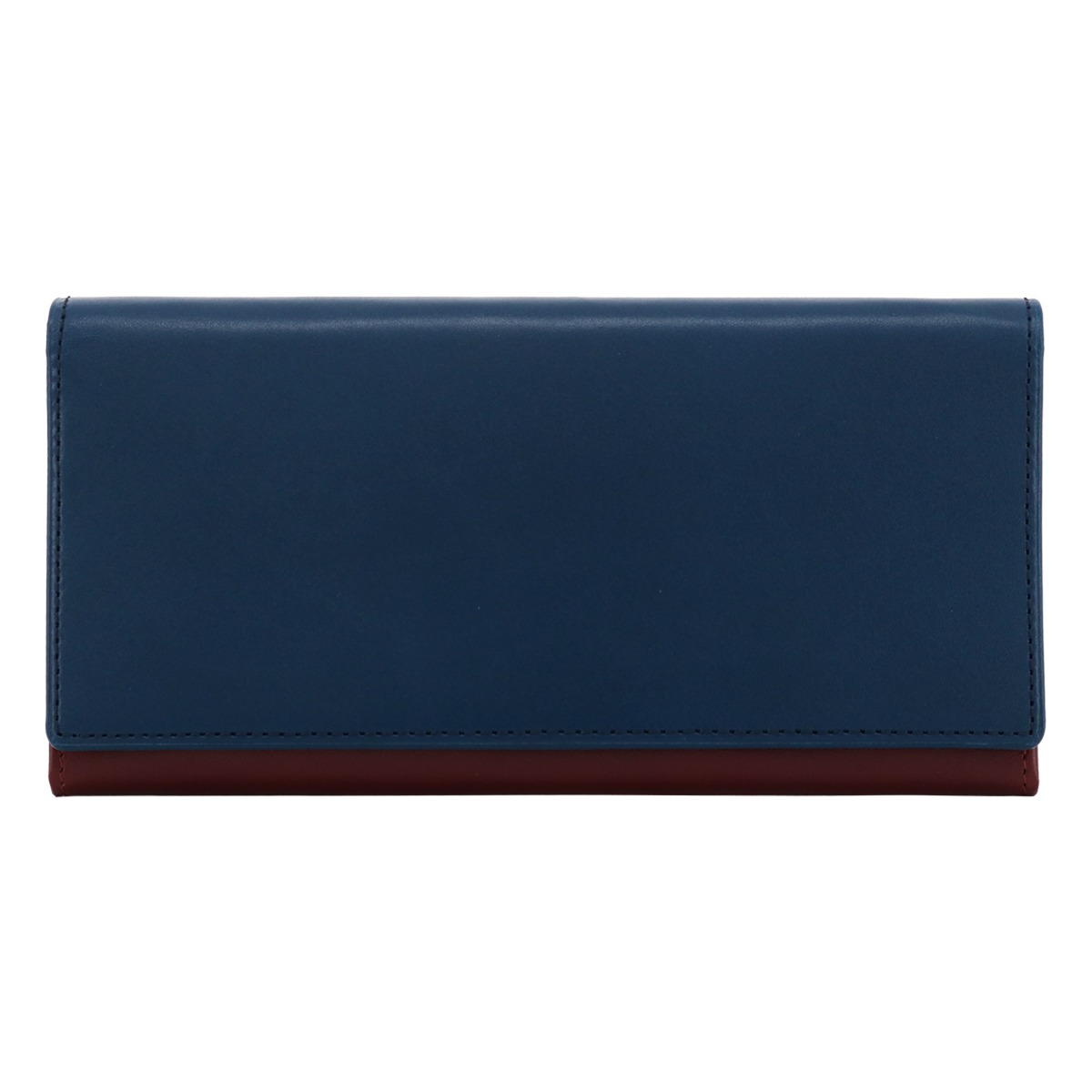 Helena ヘレナ 長財布 かぶせ かぶせ長財布 メンズ 0851 シンチェーロ 牛革 レザー ネイビー×ワイン
