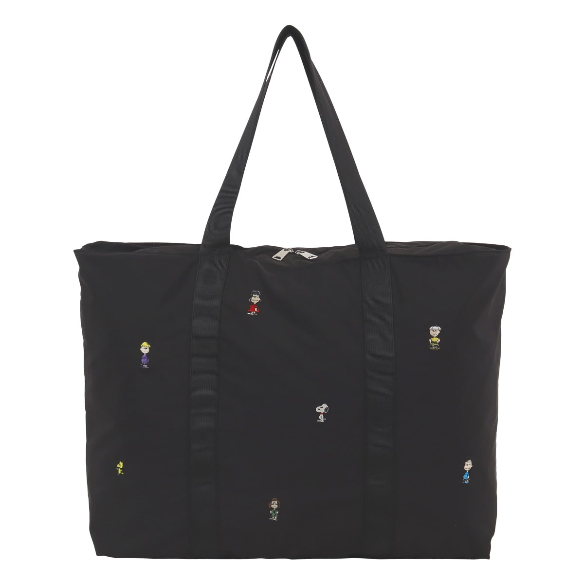 SNOOPY スヌーピー トートバッグ パッカブル ポケッタブル 軽量 撥水 PEANUTS ピーナッツ 10851 SOLEIL トラベルバッグ BLACK